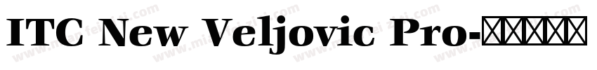 ITC New Veljovic Pro字体转换